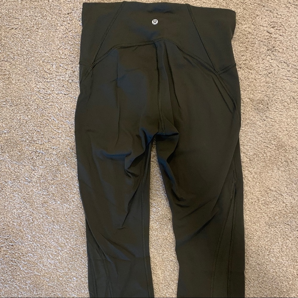 Lululemon 7/8 hunter green leggings (Luxtreme 8)